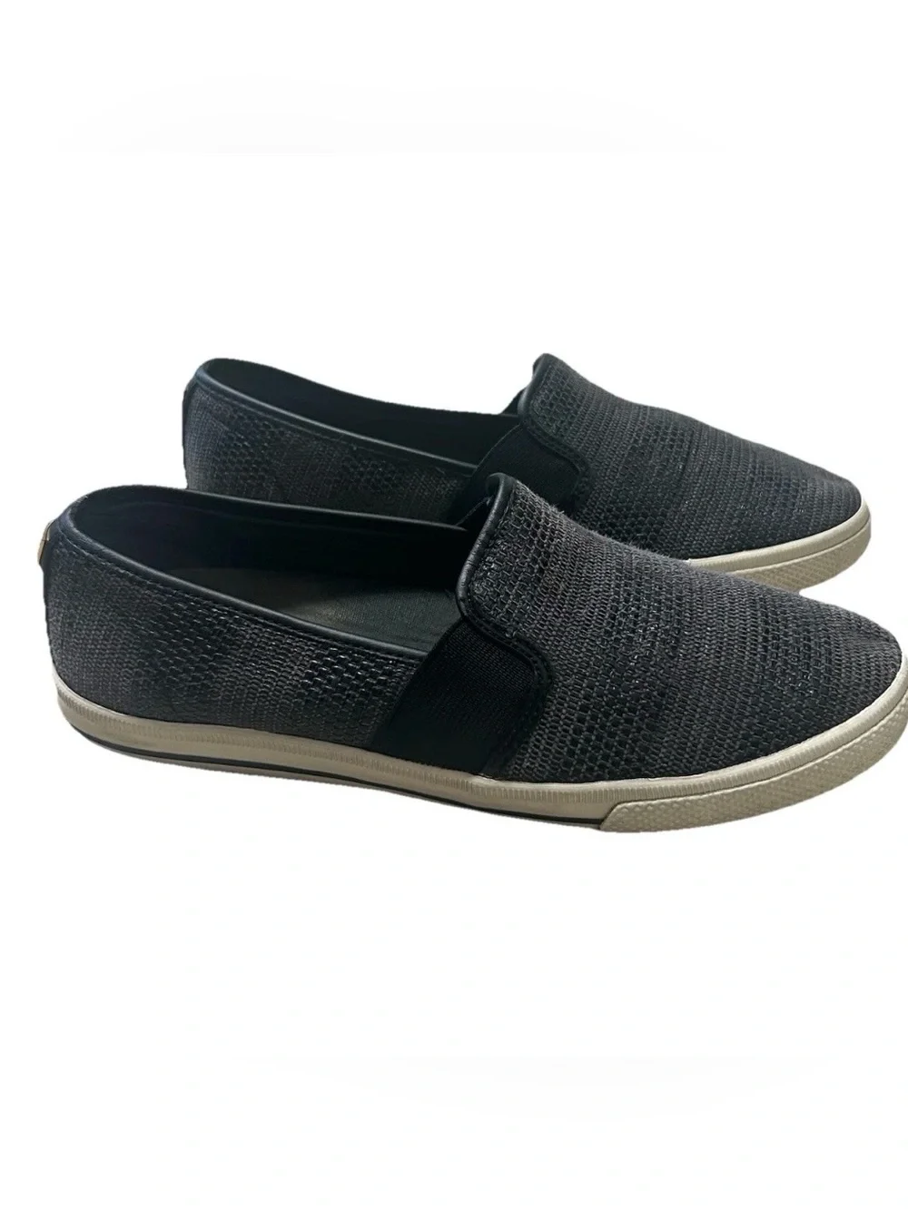 Ralph Lauren Shoes Womens 8.5B Jinny Slip On Flats Sneakers Black Casual Comfort